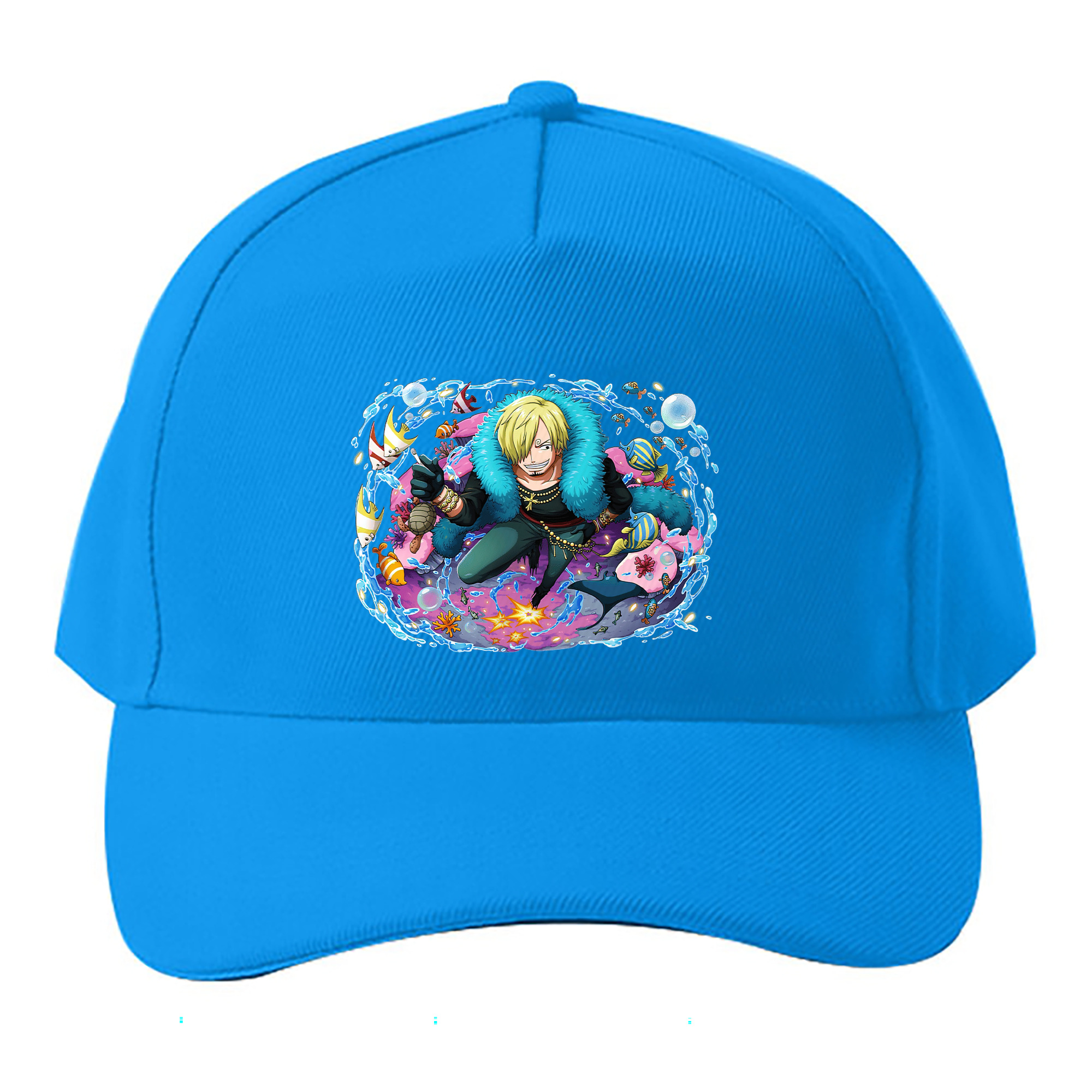 （画像用） ワンピース サンジ ONE PIECE Sanji ベースボールキャップ 綿100％ 男女兼用 帽子 スポーツ